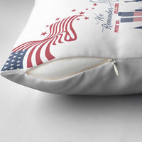 Patriot Day 911 Memorial Pillow Cover American Flag and New York City Skyline Design - Wonder Print Shop