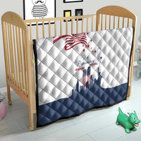 Patriot Day 911 Memorial Quilt American Flag and New York City Skyline Design - Wonder Print Shop