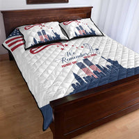 Patriot Day 911 Memorial Quilt Bed Set American Flag and New York City Skyline Design - Wonder Print Shop