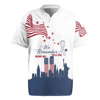 Patriot Day 911 Memorial Rugby Jersey American Flag and New York City Skyline Design - Wonder Print Shop