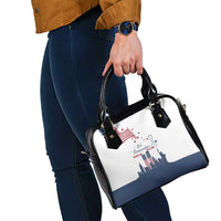 Patriot Day 911 Memorial Shoulder Handbag American Flag and New York City Skyline Design - Wonder Print Shop