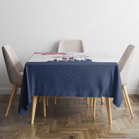 Patriot Day 911 Memorial Tablecloth American Flag and New York City Skyline Design - Wonder Print Shop