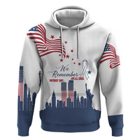 Patriot Day 911 Memorial Zip Hoodie American Flag and New York City Skyline Design - Wonder Print Shop