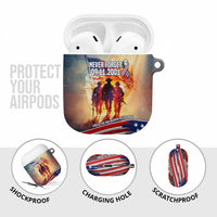 911 Memorial Patriot Day AirPods Case American Flag and Soldier Tribute Never Forget - Wonder Print Shop