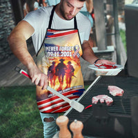 911 Memorial Patriot Day Apron American Flag and Soldier Tribute Never Forget - Wonder Print Shop