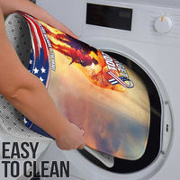 911 Memorial Patriot Day Bathroom Set American Flag and Soldier Tribute Never Forget - Wonder Print Shop