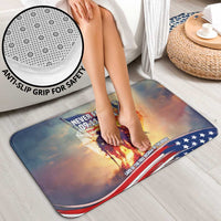 911 Memorial Patriot Day Bathroom Set American Flag and Soldier Tribute Never Forget - Wonder Print Shop