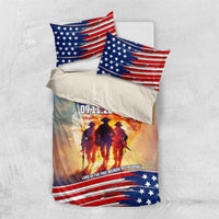 911 Memorial Patriot Day Bedding Set American Flag and Soldier Tribute Never Forget - Wonder Print Shop