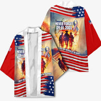 911 Memorial Patriot Day Kimono American Flag and Soldier Tribute Never Forget - Wonder Print Shop