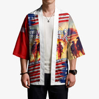 911 Memorial Patriot Day Kimono American Flag and Soldier Tribute Never Forget - Wonder Print Shop