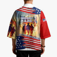 911 Memorial Patriot Day Kimono American Flag and Soldier Tribute Never Forget - Wonder Print Shop