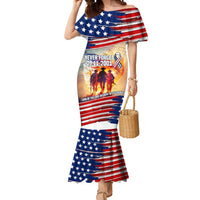 911 Memorial Patriot Day Mermaid Dress American Flag and Soldier Tribute Never Forget - Wonder Print Shop