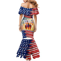 911 Memorial Patriot Day Mermaid Dress American Flag and Soldier Tribute Never Forget - Wonder Print Shop