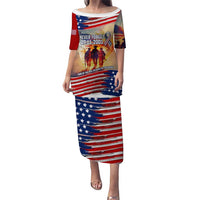 911 Memorial Patriot Day Puletasi American Flag and Soldier Tribute Never Forget - Wonder Print Shop