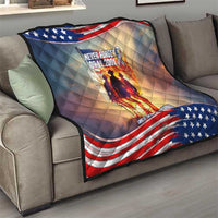 911 Memorial Patriot Day Quilt American Flag and Soldier Tribute Never Forget - Wonder Print Shop
