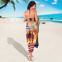 911 Memorial Patriot Day Sarong American Flag and Soldier Tribute Never Forget - Wonder Print Shop