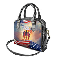 911 Memorial Patriot Day Shoulder Handbag American Flag and Soldier Tribute Never Forget - Wonder Print Shop