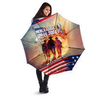 911 Memorial Patriot Day Umbrella American Flag and Soldier Tribute Never Forget - Wonder Print Shop