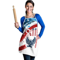 Patriot Day 911 Memorial Apron American Flag and Angel Soldier Honor and Remember - Wonder Print Shop