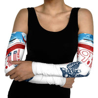 Patriot Day 911 Memorial Arm Sleeves American Flag and Angel Soldier Honor and Remember - Wonder Print Shop