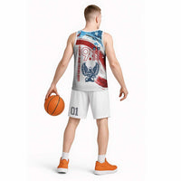 Patriot Day 911 Memorial Basketball Jersey American Flag and Angel Soldier Honor and Remember - Wonder Print Shop