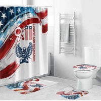Patriot Day 911 Memorial Bathroom Set American Flag and Angel Soldier Honor and Remember - Wonder Print Shop