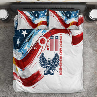 Patriot Day 911 Memorial Bedding Set American Flag and Angel Soldier Honor and Remember - Wonder Print Shop