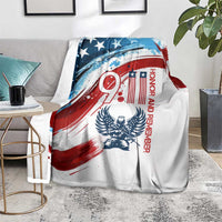Patriot Day 911 Memorial Blanket American Flag and Angel Soldier Honor and Remember - Wonder Print Shop