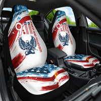 Patriot Day 911 Memorial Car Seat Cover American Flag and Angel Soldier Honor and Remember - Wonder Print Shop