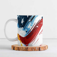 Patriot Day 911 Memorial Ceramic Mug American Flag and Angel Soldier Honor and Remember - Wonder Print Shop