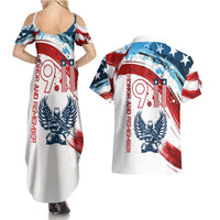 Patriot Day 911 Memorial Couples Matching Summer Maxi Dress and Hawaiian Shirt American Flag and Angel Soldier Honor and Remember - Wonder Print Shop
