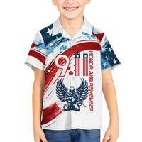 Patriot Day 911 Memorial Family Matching Puletasi and Hawaiian Shirt American Flag and Angel Soldier Honor and Remember - Wonder Print Shop