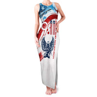 Patriot Day 911 Memorial Family Matching Tank Maxi Dress and Hawaiian Shirt American Flag and Angel Soldier Honor and Remember - Wonder Print Shop