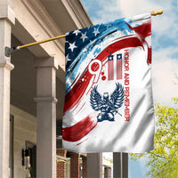 Patriot Day 911 Memorial Garden Flag American Flag and Angel Soldier Honor and Remember - Wonder Print Shop