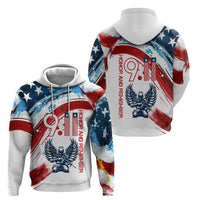 Patriot Day 911 Memorial Hoodie American Flag and Angel Soldier Honor and Remember - Wonder Print Shop
