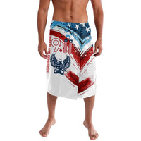 Patriot Day 911 Memorial Lavalava American Flag and Angel Soldier Honor and Remember - Wonder Print Shop