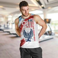 Patriot Day 911 Memorial Men Tank Top American Flag and Angel Soldier Honor and Remember - Wonder Print Shop