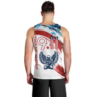 Patriot Day 911 Memorial Men Tank Top American Flag and Angel Soldier Honor and Remember - Wonder Print Shop
