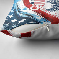 Patriot Day 911 Memorial Pillow Cover American Flag and Angel Soldier Honor and Remember - Wonder Print Shop