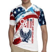 Patriot Day 911 Memorial Rugby Jersey American Flag and Angel Soldier Honor and Remember - Wonder Print Shop