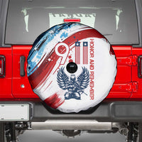 Patriot Day 911 Memorial Spare Tire Cover American Flag and Angel Soldier Honor and Remember - Wonder Print Shop