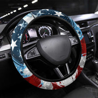 Patriot Day 911 Memorial Steering Wheel Cover American Flag and Angel Soldier Honor and Remember - Wonder Print Shop