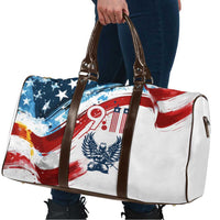 Patriot Day 911 Memorial Travel Bag American Flag and Angel Soldier Honor and Remember - Wonder Print Shop