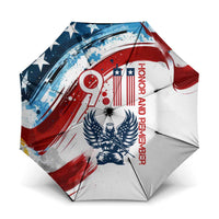 Patriot Day 911 Memorial Umbrella American Flag and Angel Soldier Honor and Remember - Wonder Print Shop
