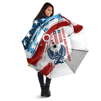 Patriot Day 911 Memorial Umbrella American Flag and Angel Soldier Honor and Remember - Wonder Print Shop