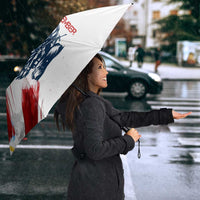 Patriot Day 911 Memorial Umbrella American Flag and Angel Soldier Honor and Remember - Wonder Print Shop