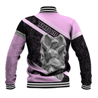 Aphrodite Greek Goddess Baseball Jacket Classical Mythology Floral Statue Art