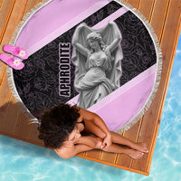 Aphrodite Greek Goddess Beach Blanket Classical Mythology Floral Statue Art