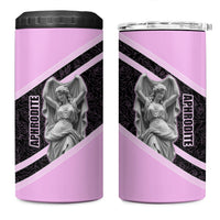 Aphrodite Greek Goddess 4 in 1 Can Cooler Tumbler Classical Mythology Floral Statue Art
