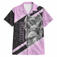 Aphrodite Greek Goddess Hawaiian Shirt Classical Mythology Floral Statue Art